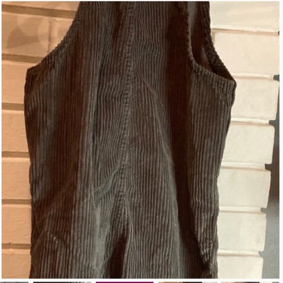 LITTLE CO. by Lauren Conrad Gray Green Corduroy Overalls 5 Boy Girl - Picture 7 of 8